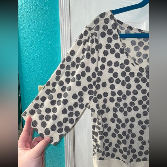 LuLaRoe 3xl Cream & Gray Polkadots Nicole Dress - Picture 3 of 7